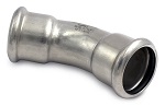 INOX PRESS-Oblouk 45° 18x18mm